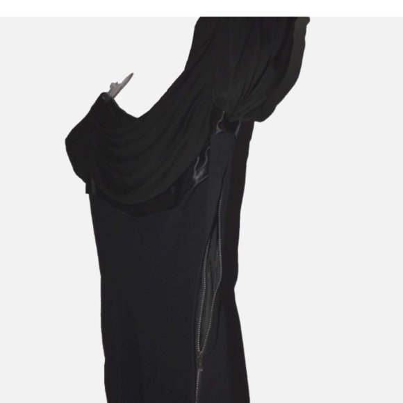 Vintage 1950s Dress Wiggle Pencil Shelf Bust Cocktail Party 50s L - Picture 7 of 11